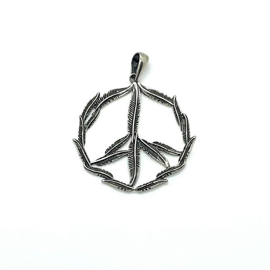 Peace and Feathers Pendant